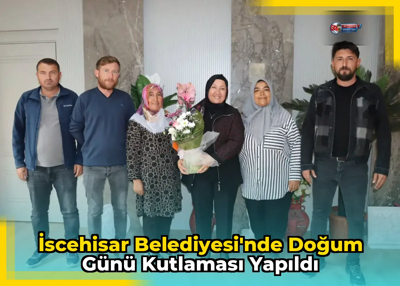 İscehisar Belediyesi'nde doğum günü kutlaması yapıldı