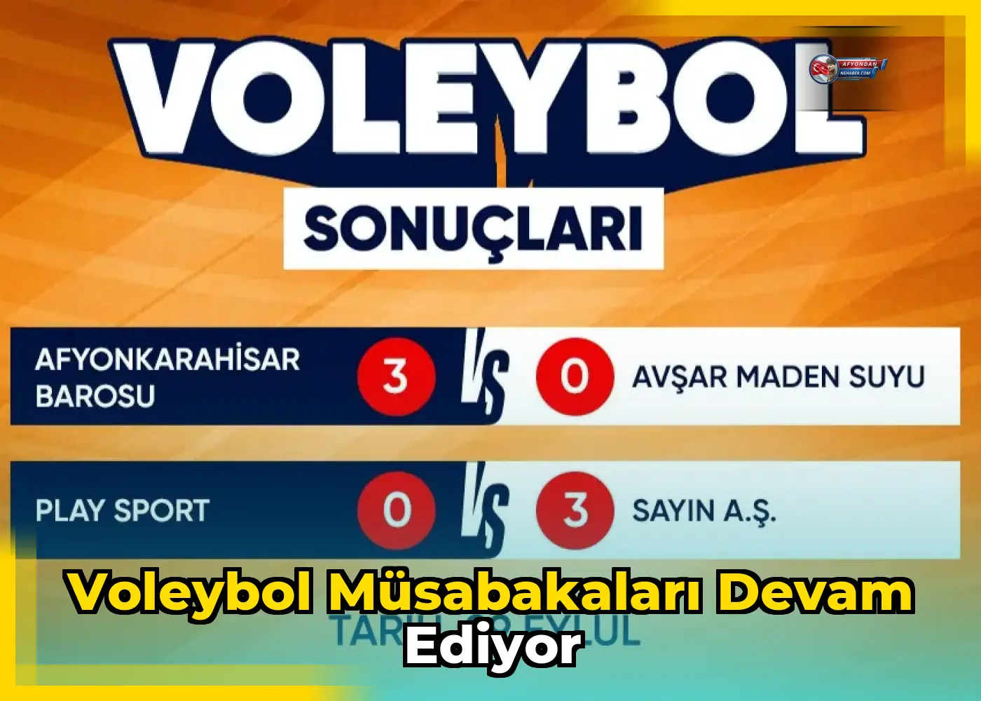 Voleybol Müsabakaları Devam Ediyor