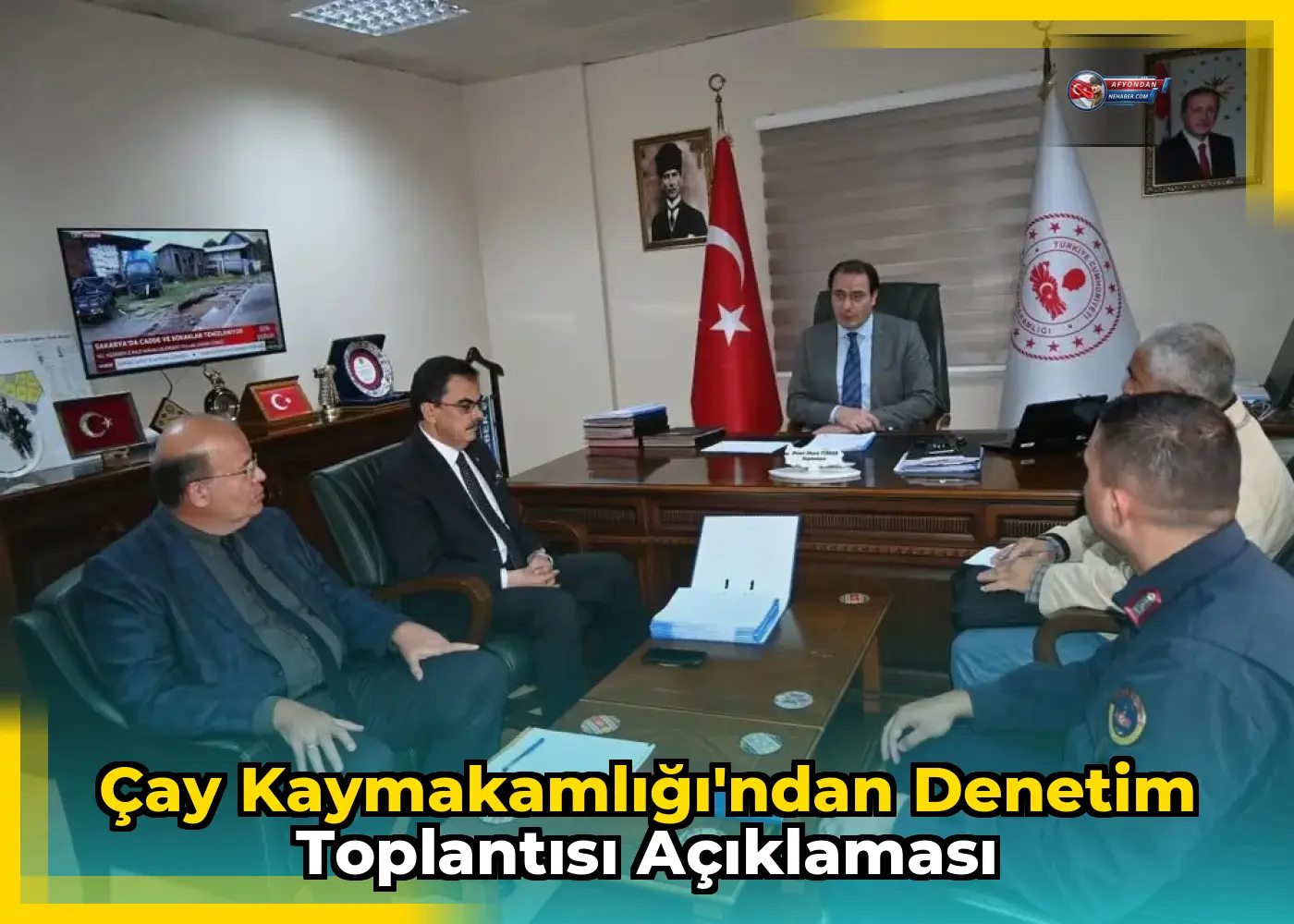 Çay Kaymakamlığı'ndan denetim toplantısı açıklaması