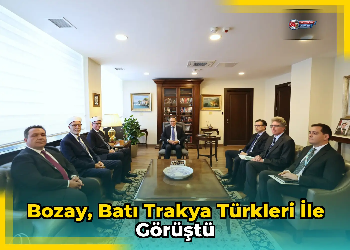 Bozay, Batı Trakya Türkleri ile görüştü