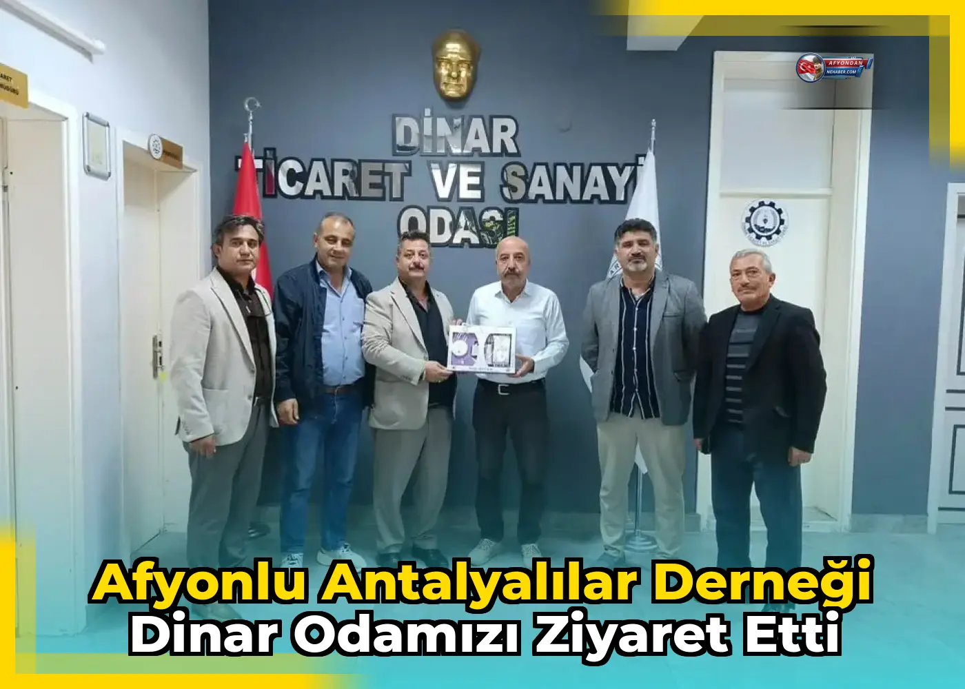 Afyonlu Antalyalılar Derneği Dinar Odamızı Ziyaret Etti