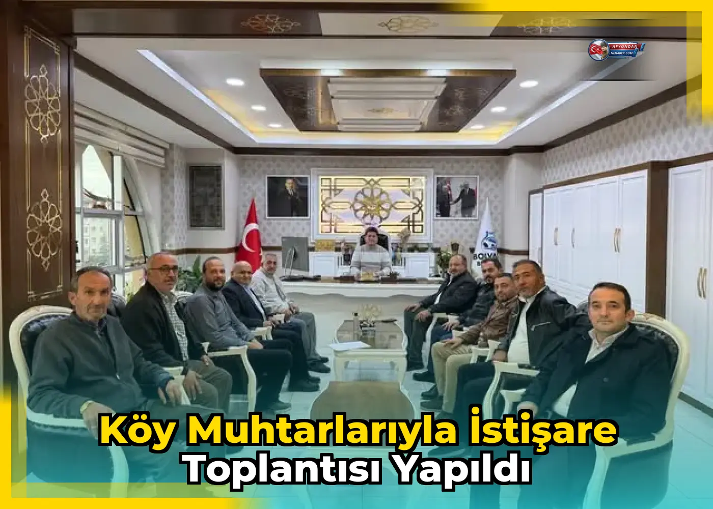 Köy Muhtarlarıyla İstişare Toplantısı Yapıldı