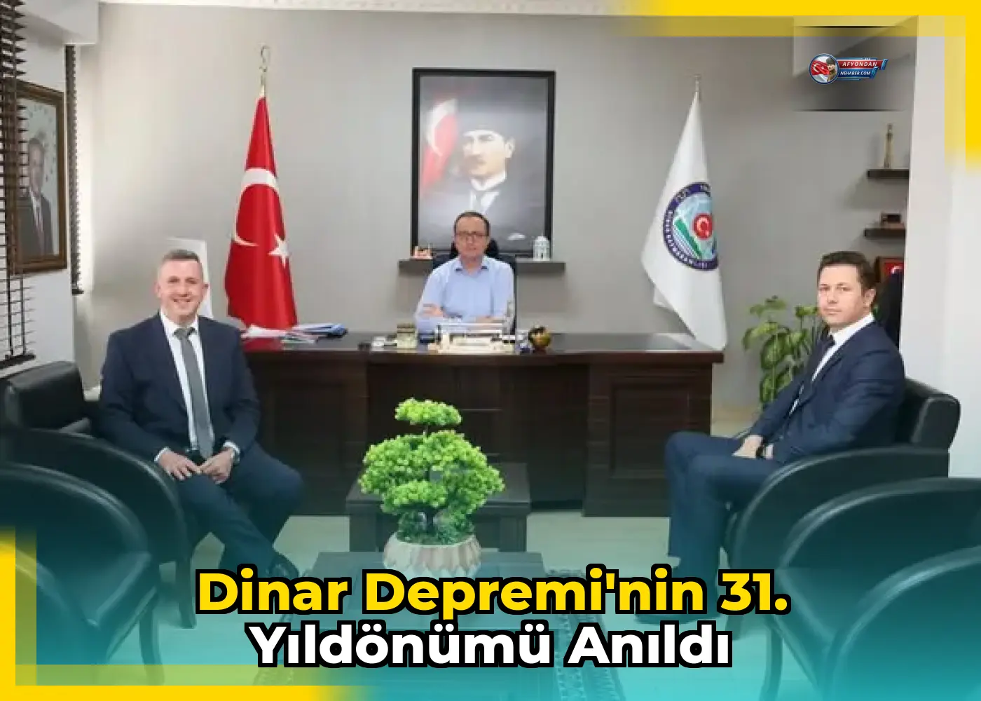 Dinar Depremi'nin 31. Yıldönümü Anıldı