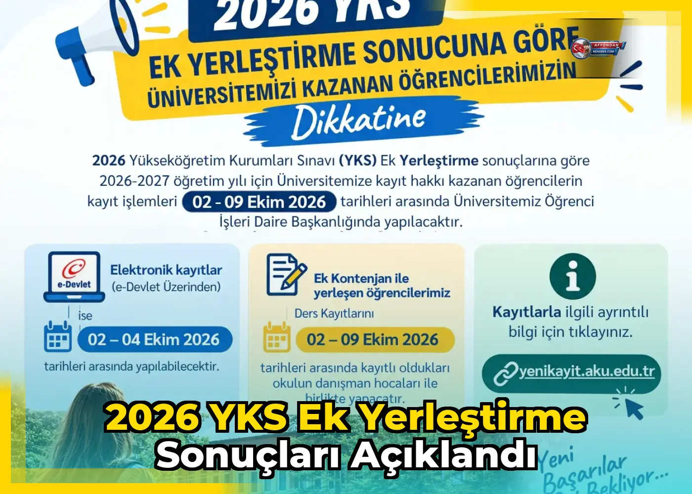 2026 YKS Ek Yerleştirme Sonuçları Açıklandı