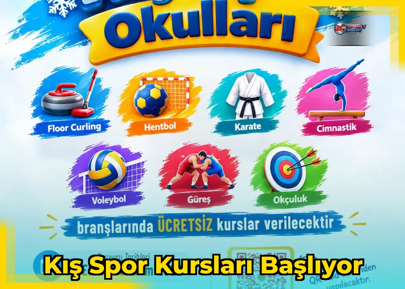 Kış Spor Kursları Başlıyor