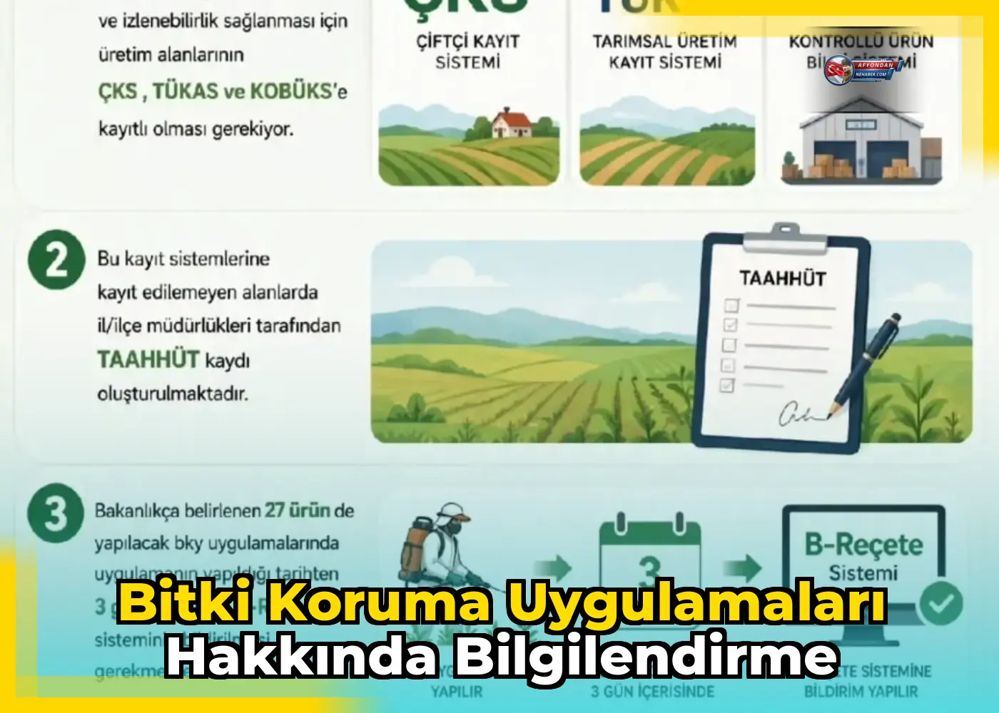 Bitki koruma uygulamaları hakkında bilgilendirme