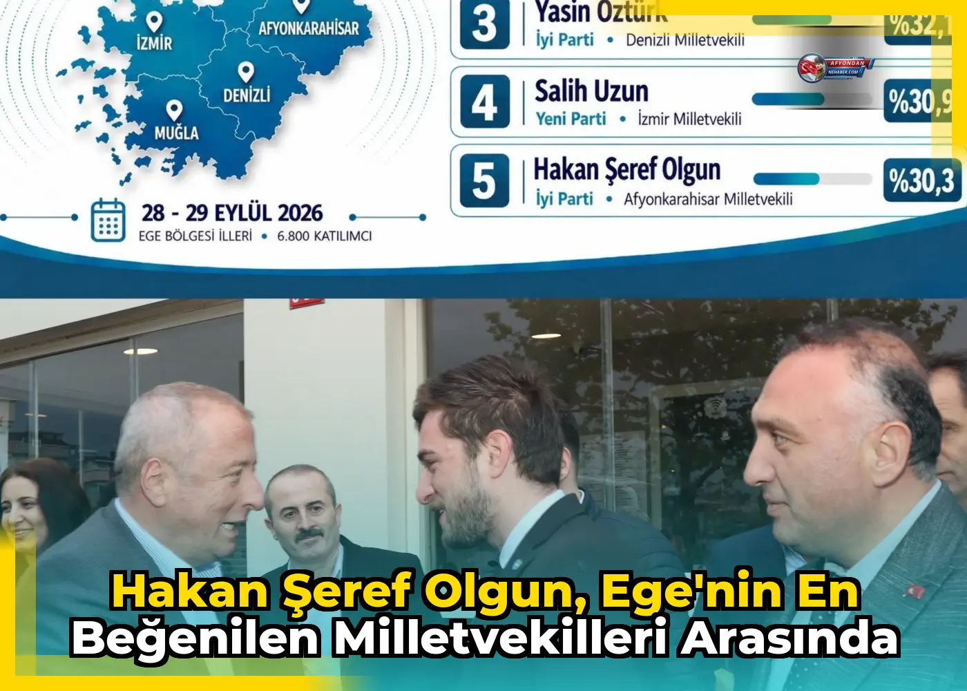 Hakan Şeref Olgun, Ege'nin En Beğenilen Milletvekilleri Arasında