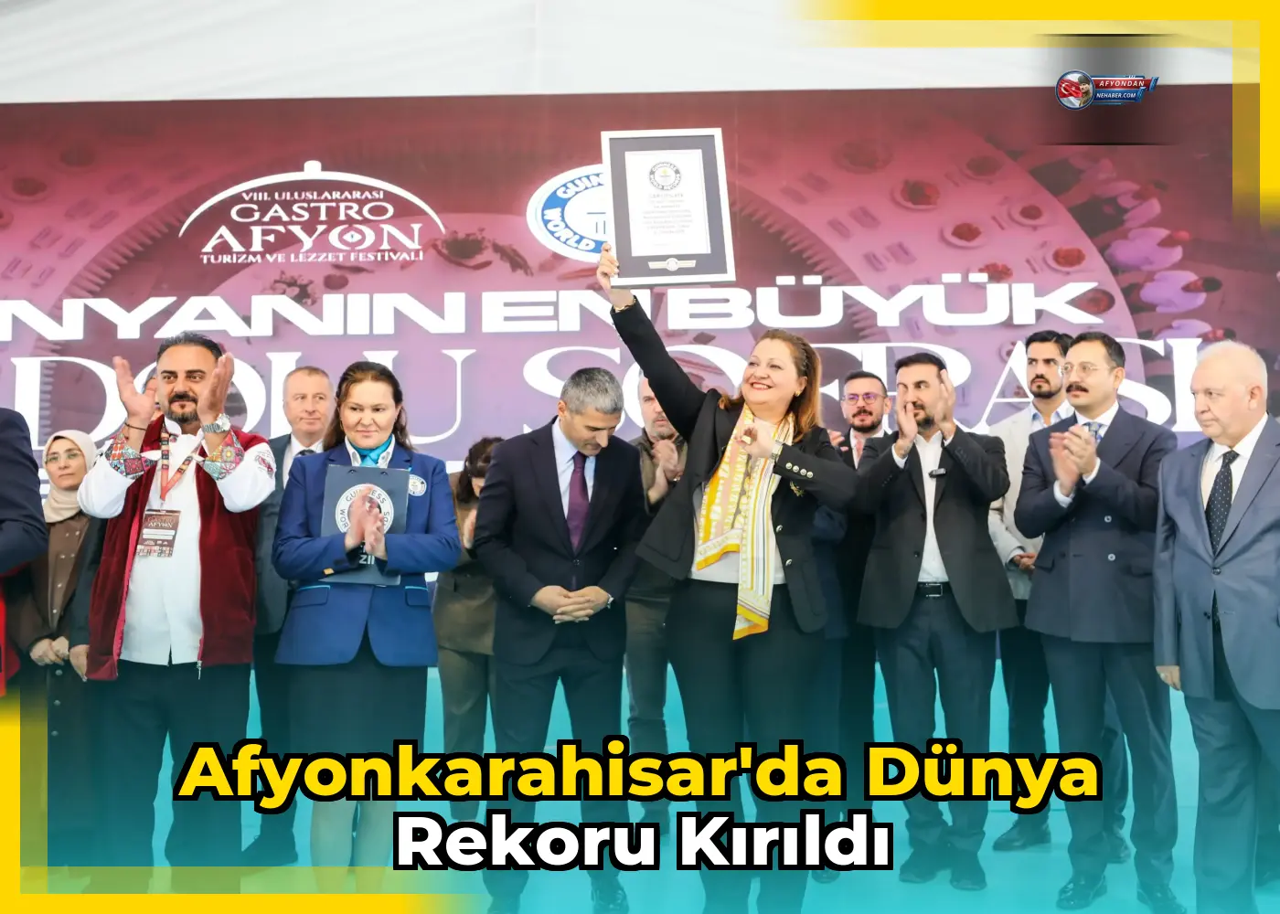 Afyonkarahisar'da Dünya Rekoru Kırıldı