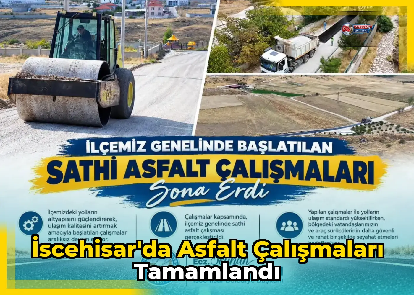 İscehisar'da Asfalt Çalışmaları Tamamlandı