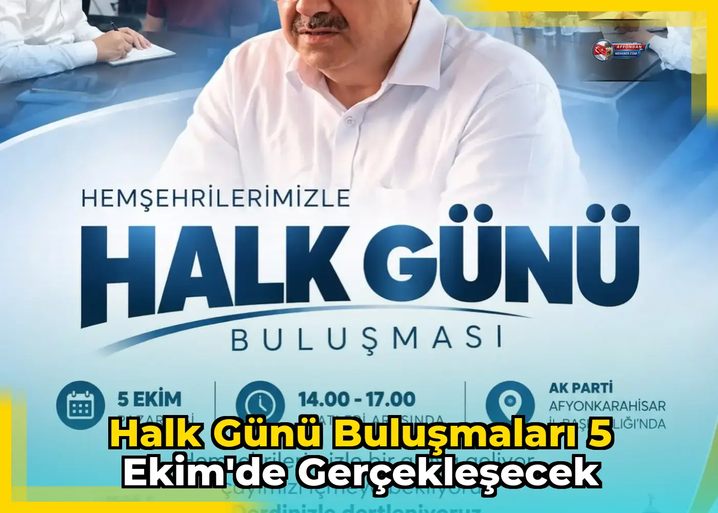 Halk Günü Buluşmaları 5 Ekim'de Gerçekleşecek