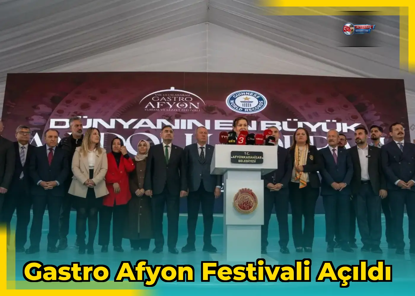 Gastro Afyon Festivali Açıldı