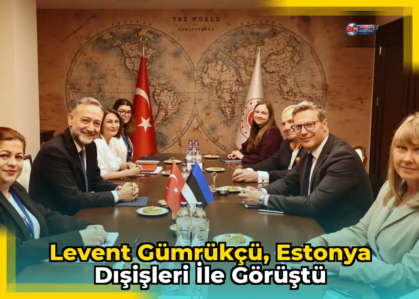 Levent Gümrükçü, Estonya Dışişleri ile görüştü