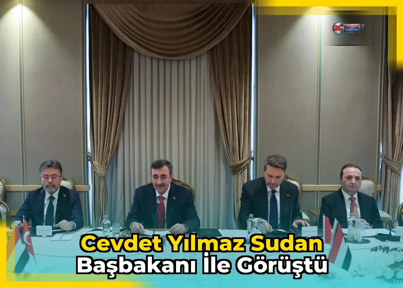 Cevdet Yılmaz Sudan Başbakanı ile görüştü