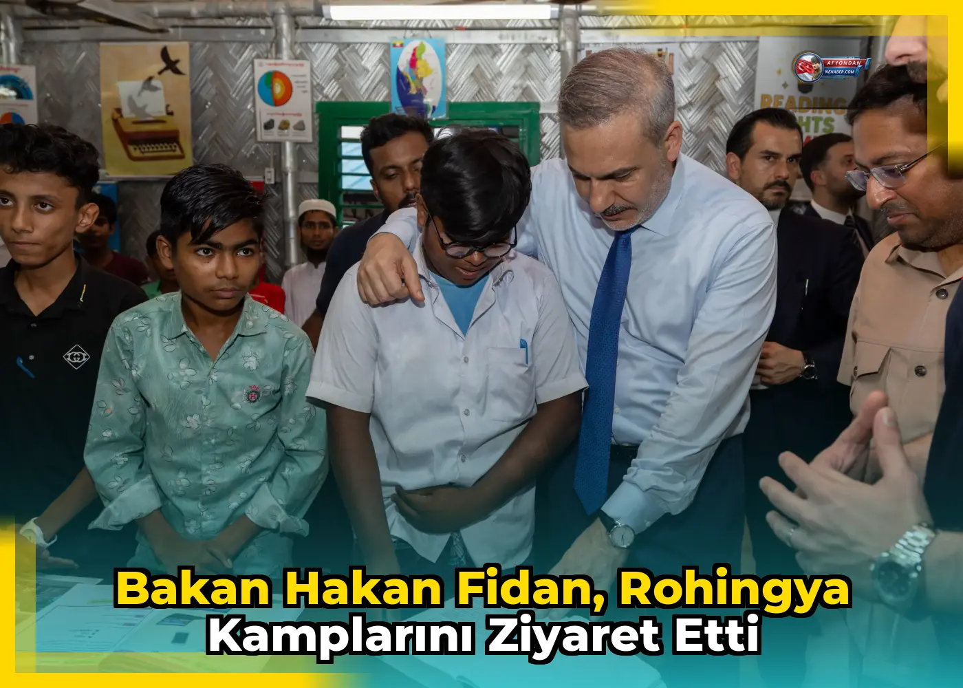 Bakan Hakan Fidan, Rohingya kamplarını ziyaret etti