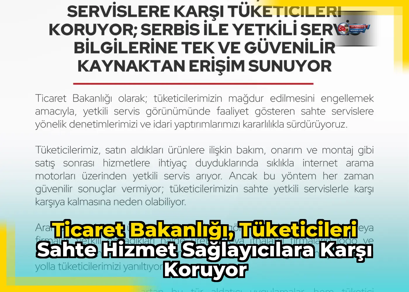 Ticaret Bakanlığı, tüketicileri sahte hizmet sağlayıcılara karşı koruyor