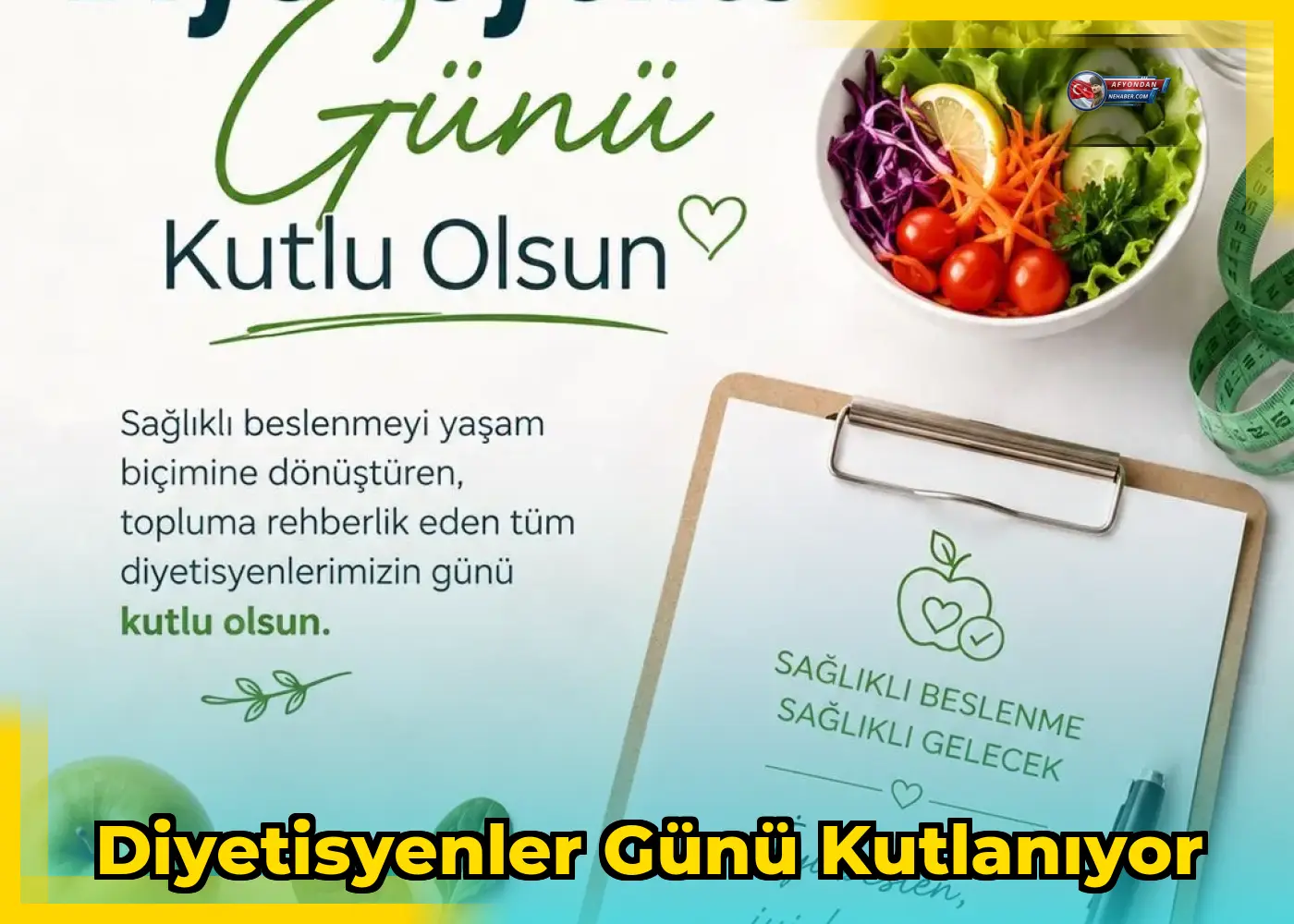 Diyetisyenler Günü kutlanıyor