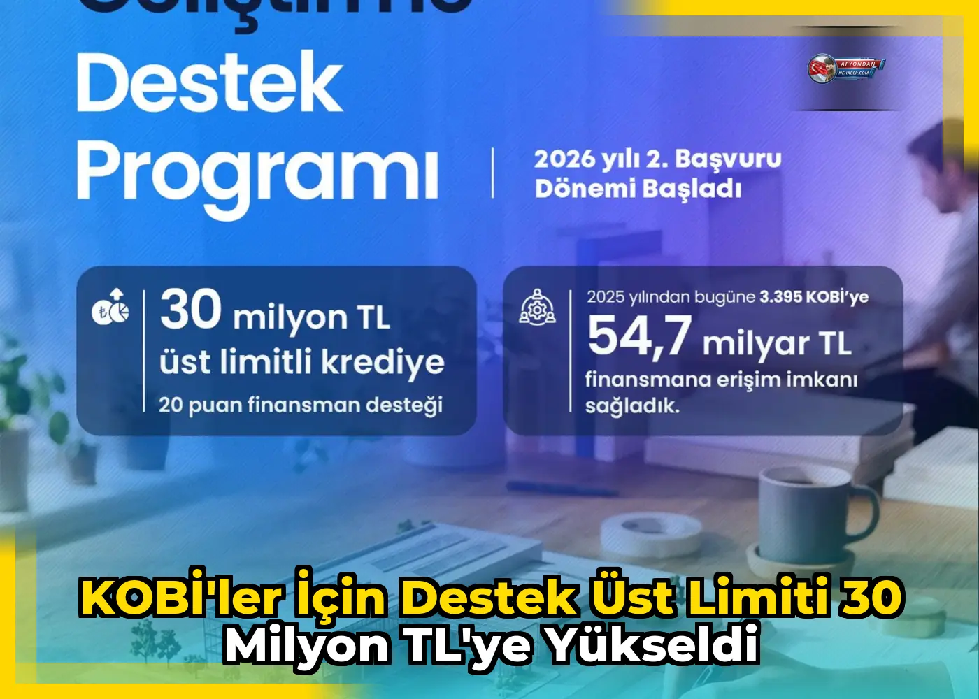 KOBİ'ler için destek üst limiti 30 milyon TL'ye yükseldi