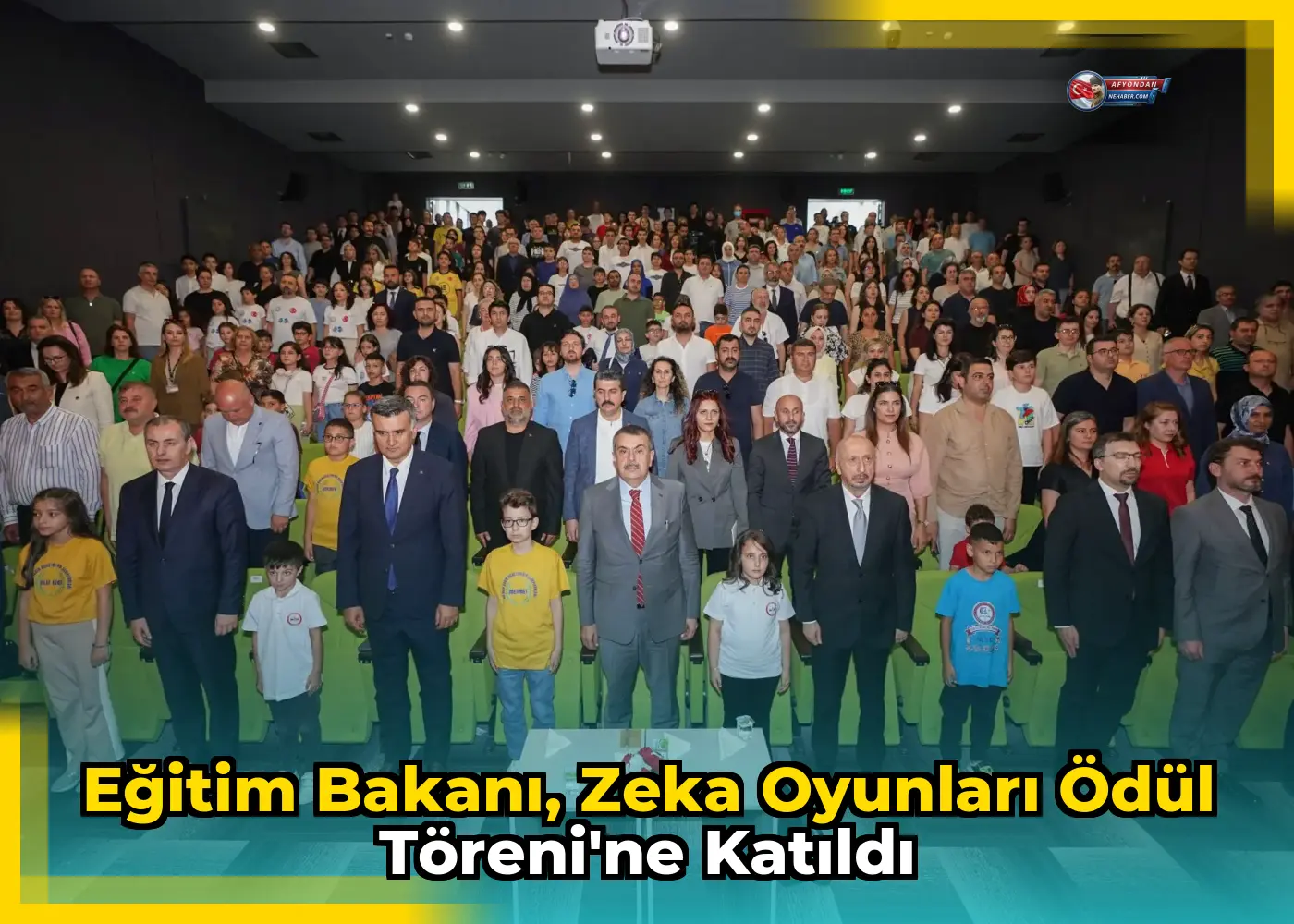 Eğitim Bakanı, Zeka Oyunları Ödül Töreni'ne Katıldı