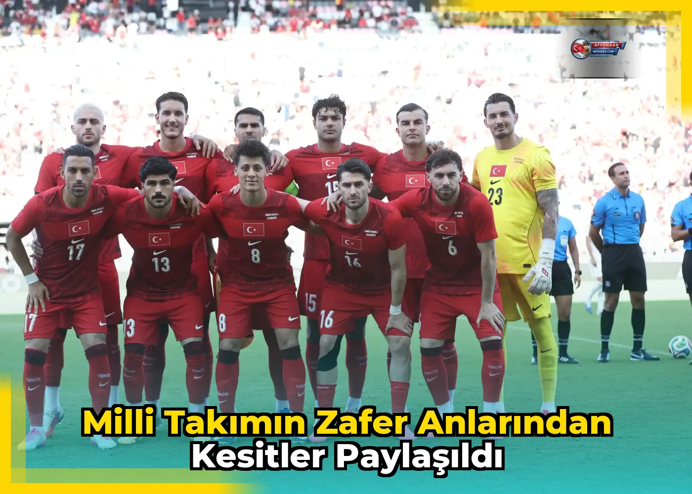 Milli takımın zafer anlarından kesitler paylaşıldı