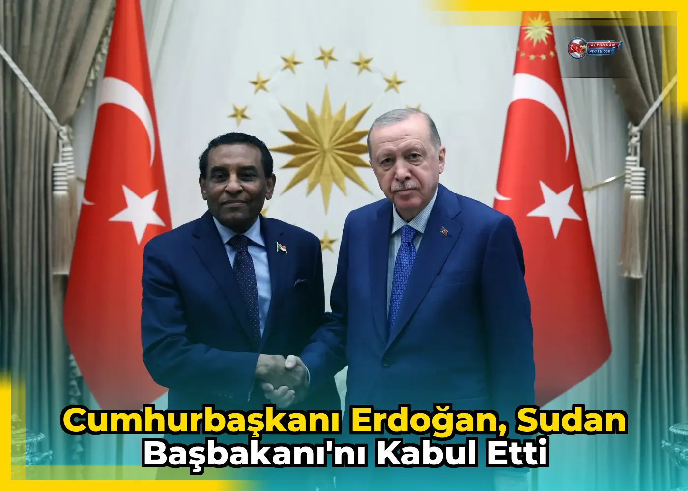 Cumhurbaşkanı Erdoğan, Sudan Başbakanı'nı kabul etti