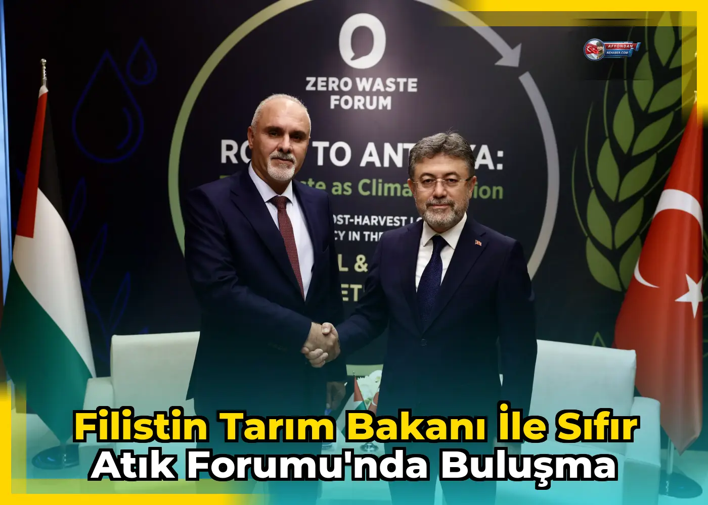 Filistin Tarım Bakanı ile Sıfır Atık Forumu'nda buluşma
