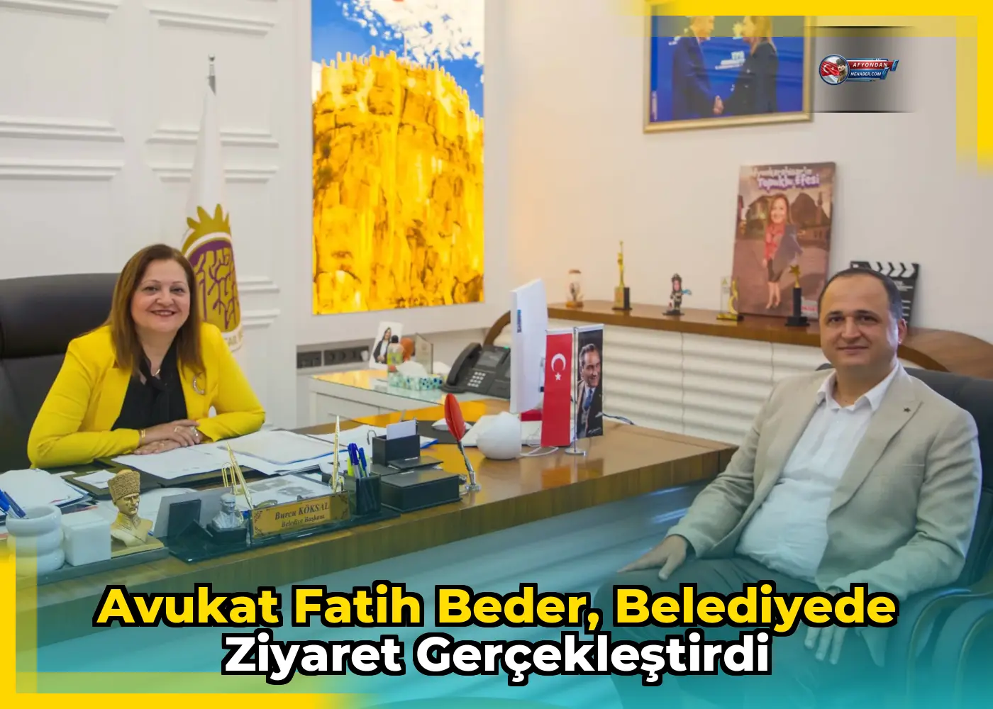 Avukat Fatih Beder, belediyede ziyaret gerçekleştirdi