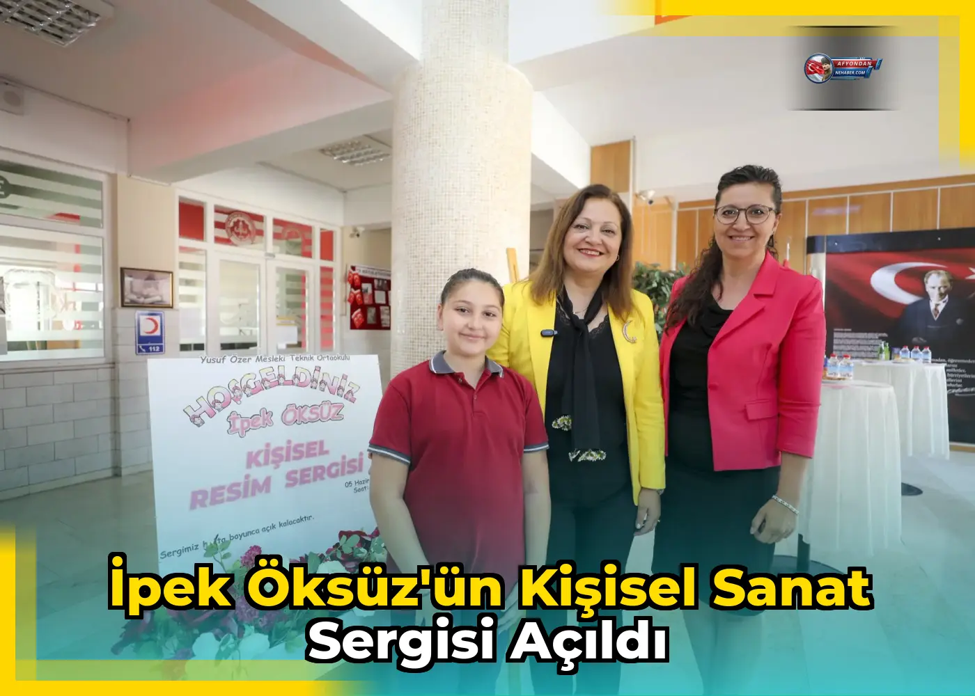 İpek Öksüz'ün kişisel sanat sergisi açıldı