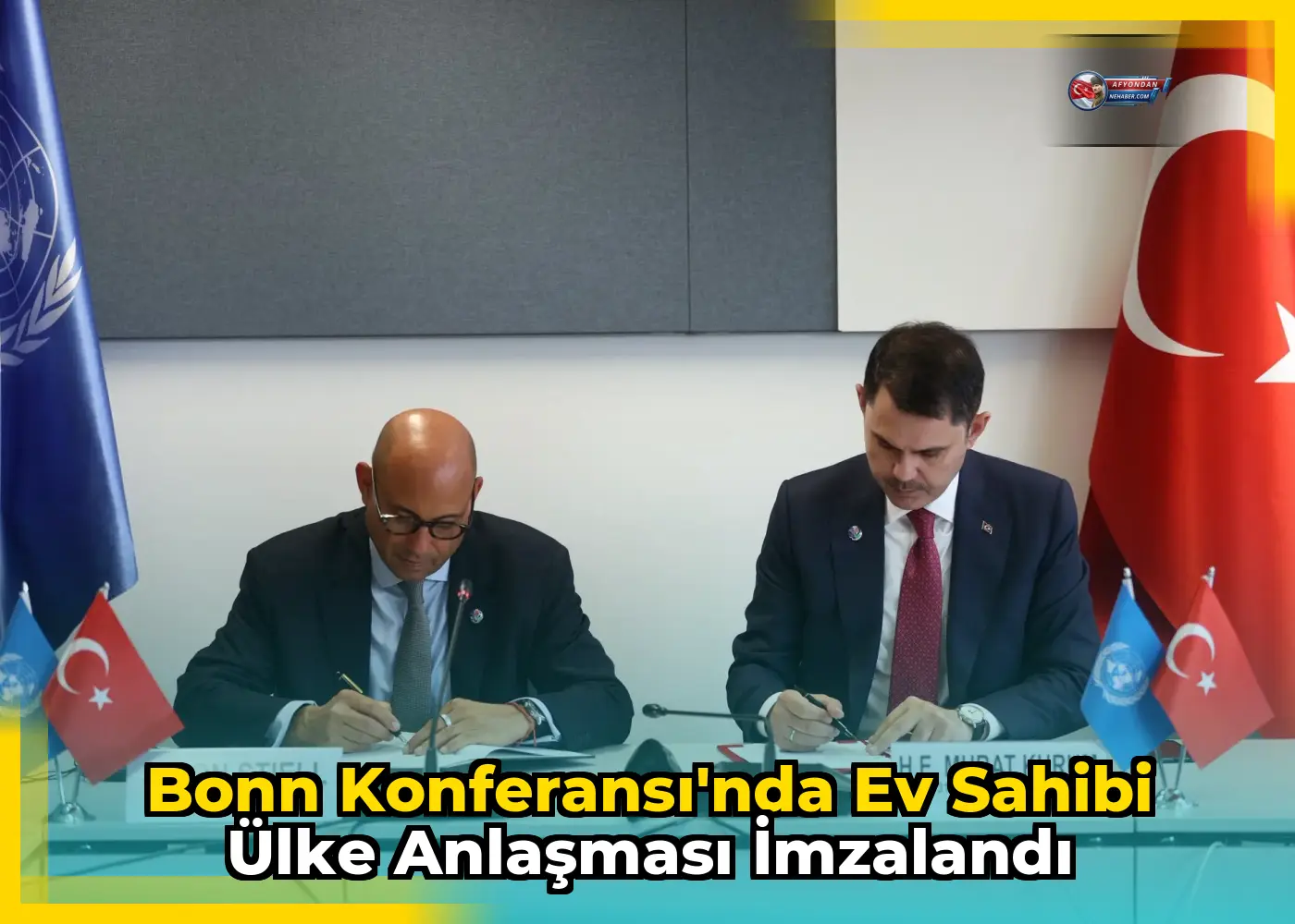 Bonn Konferansı'nda Ev Sahibi Ülke Anlaşması İmzalandı