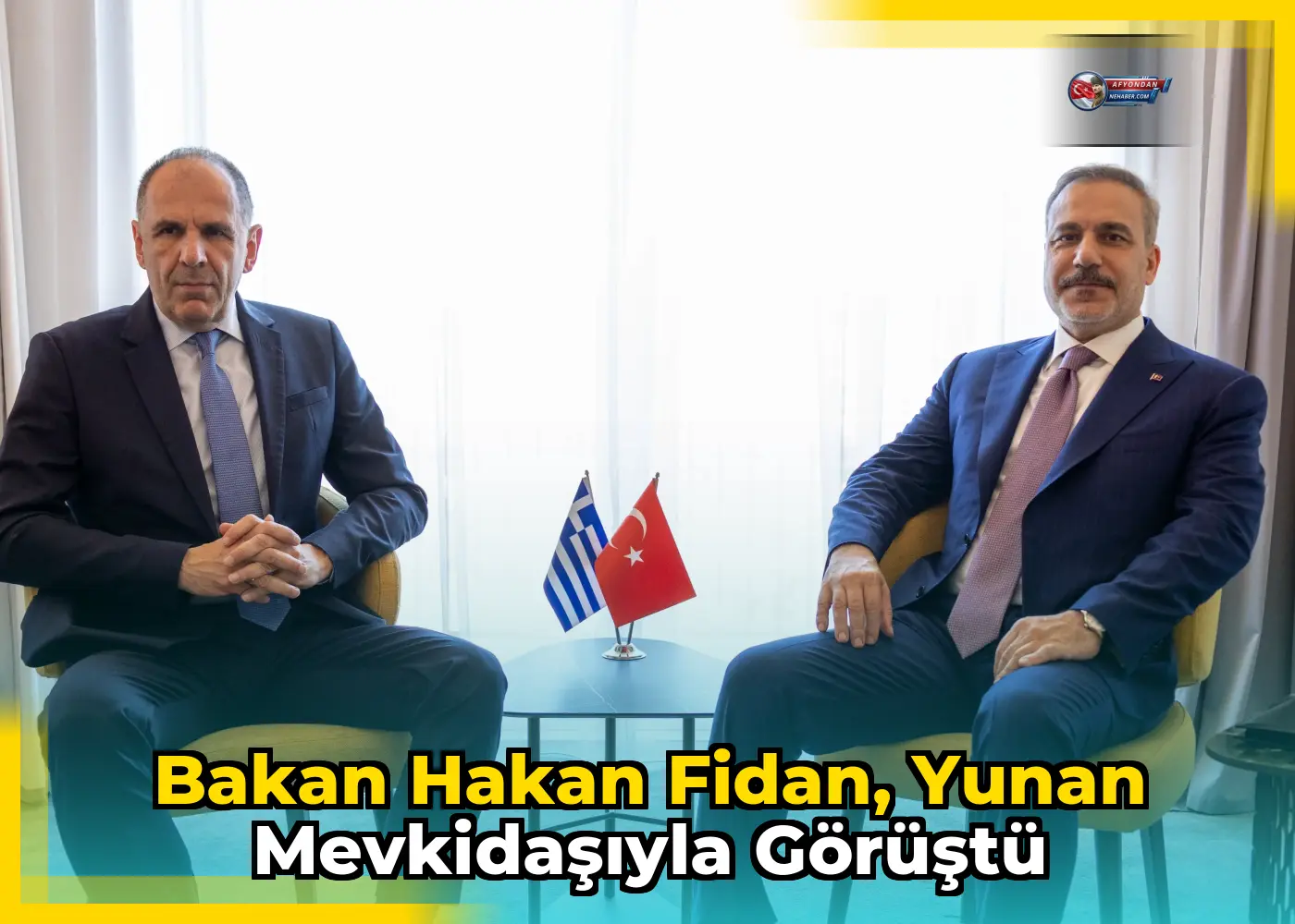 Bakan Hakan Fidan, Yunan mevkidaşıyla görüştü