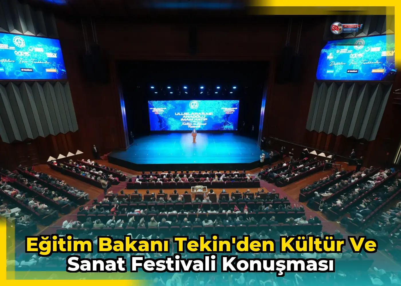 Eğitim Bakanı Tekin'den Kültür ve Sanat Festivali Konuşması