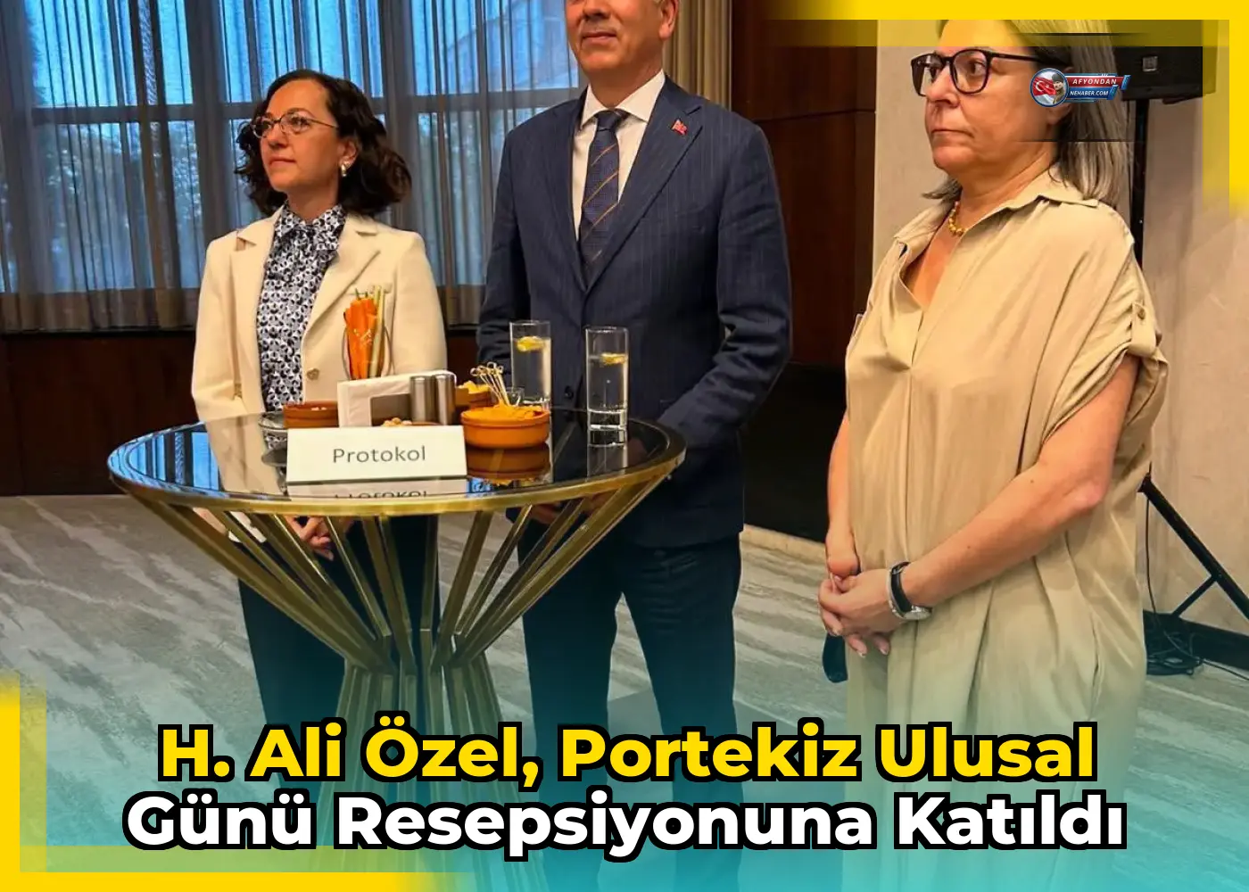 H. Ali Özel, Portekiz Ulusal Günü Resepsiyonuna Katıldı