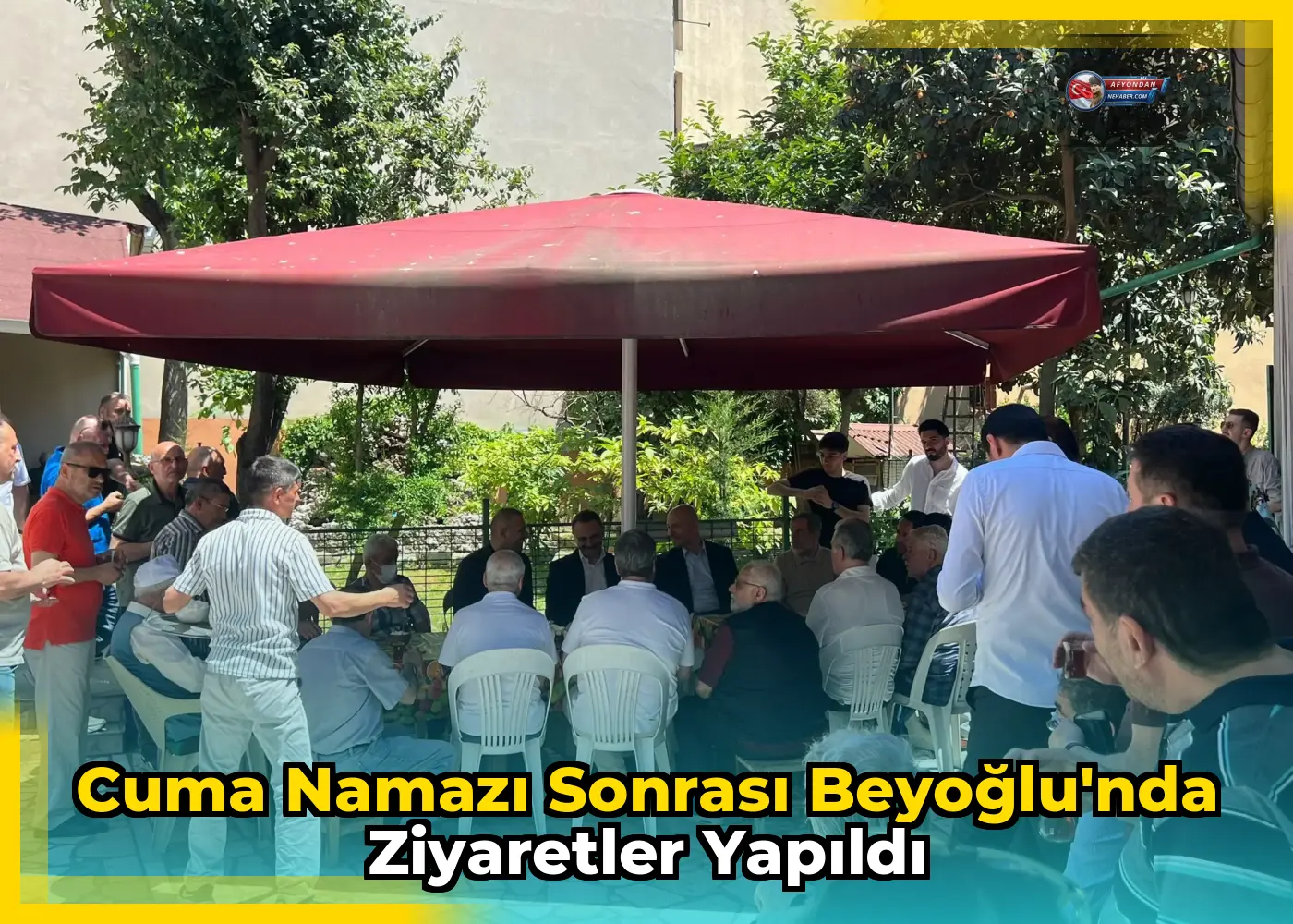 Cuma namazı sonrası Beyoğlu'nda ziyaretler yapıldı