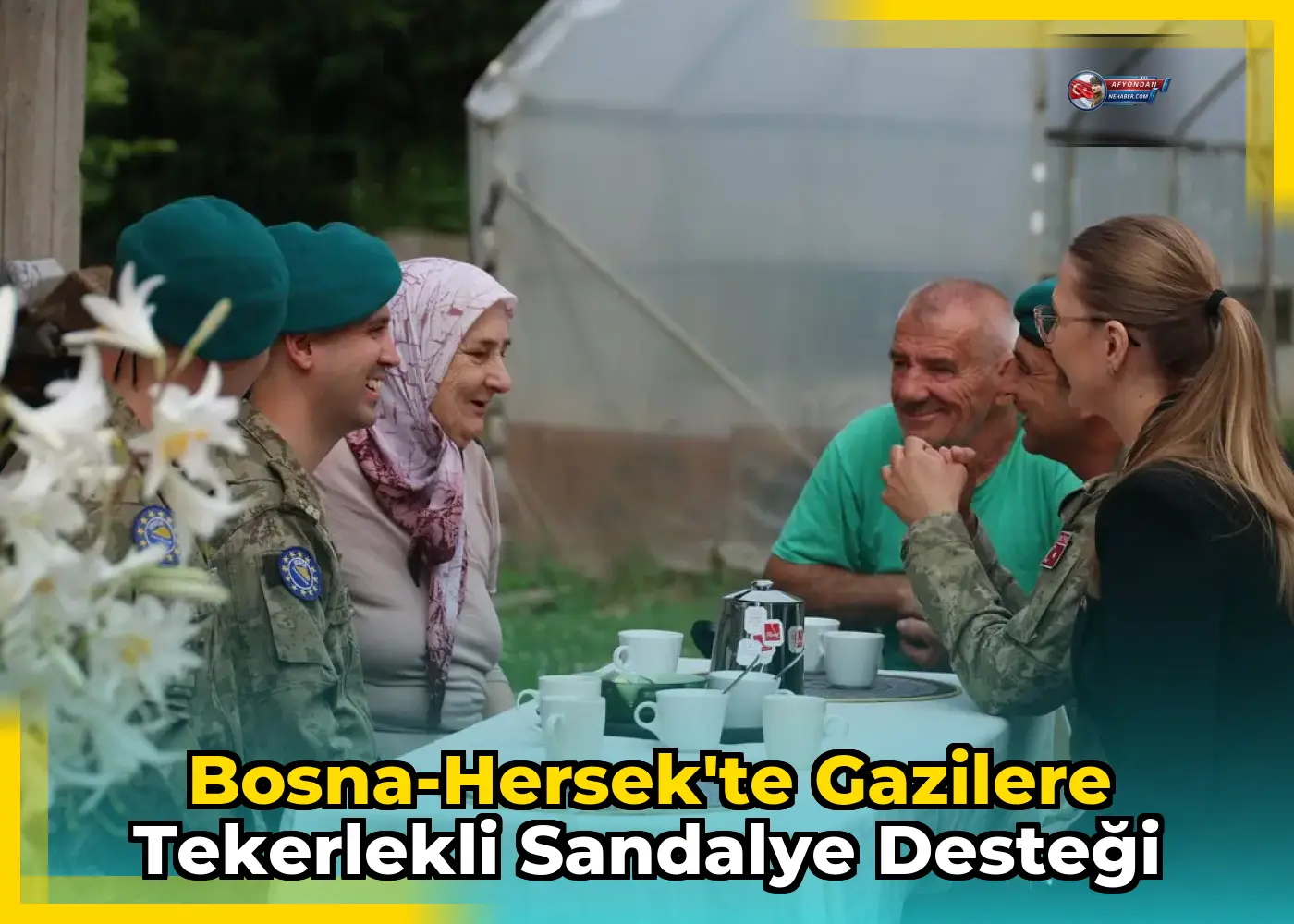 Bosna-Hersek'te Gazilere Tekerlekli Sandalye Desteği