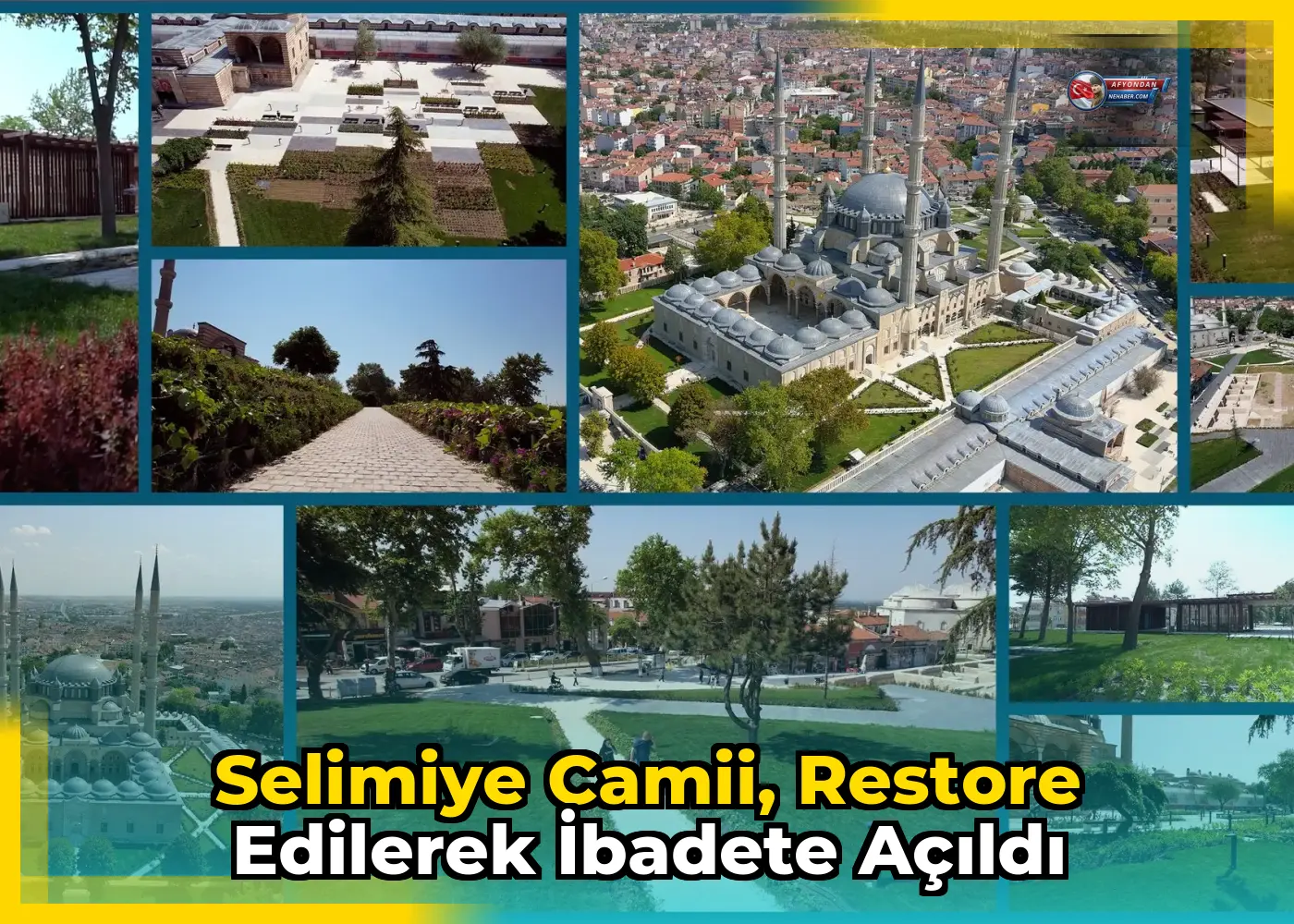 Selimiye Camii, restore edilerek ibadete açıldı