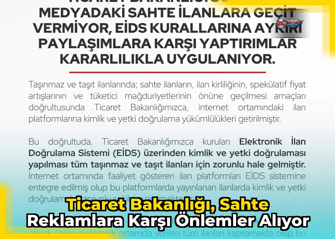 Ticaret Bakanlığı, sahte reklamlara karşı önlemler alıyor