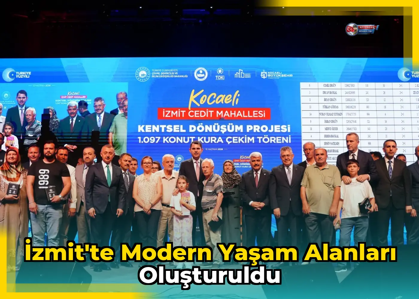 İzmit'te Modern Yaşam Alanları Oluşturuldu