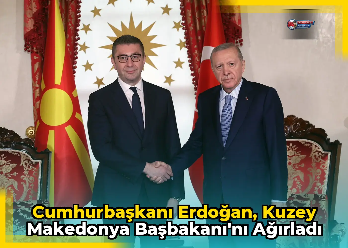 Cumhurbaşkanı Erdoğan, Kuzey Makedonya Başbakanı'nı ağırladı