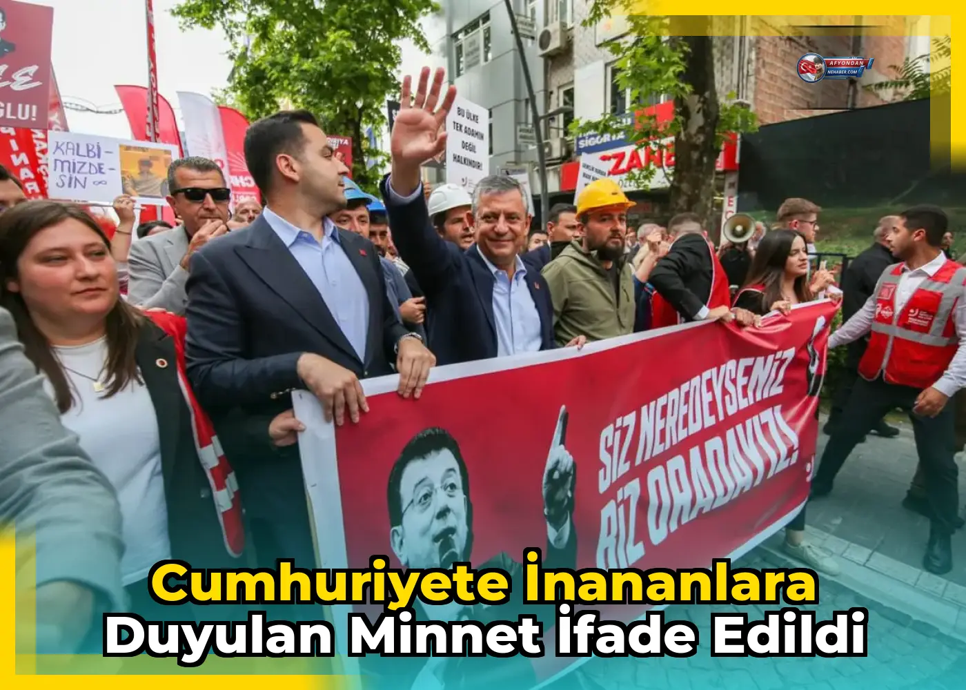 Cumhuriyete inananlara duyulan minnet ifade edildi