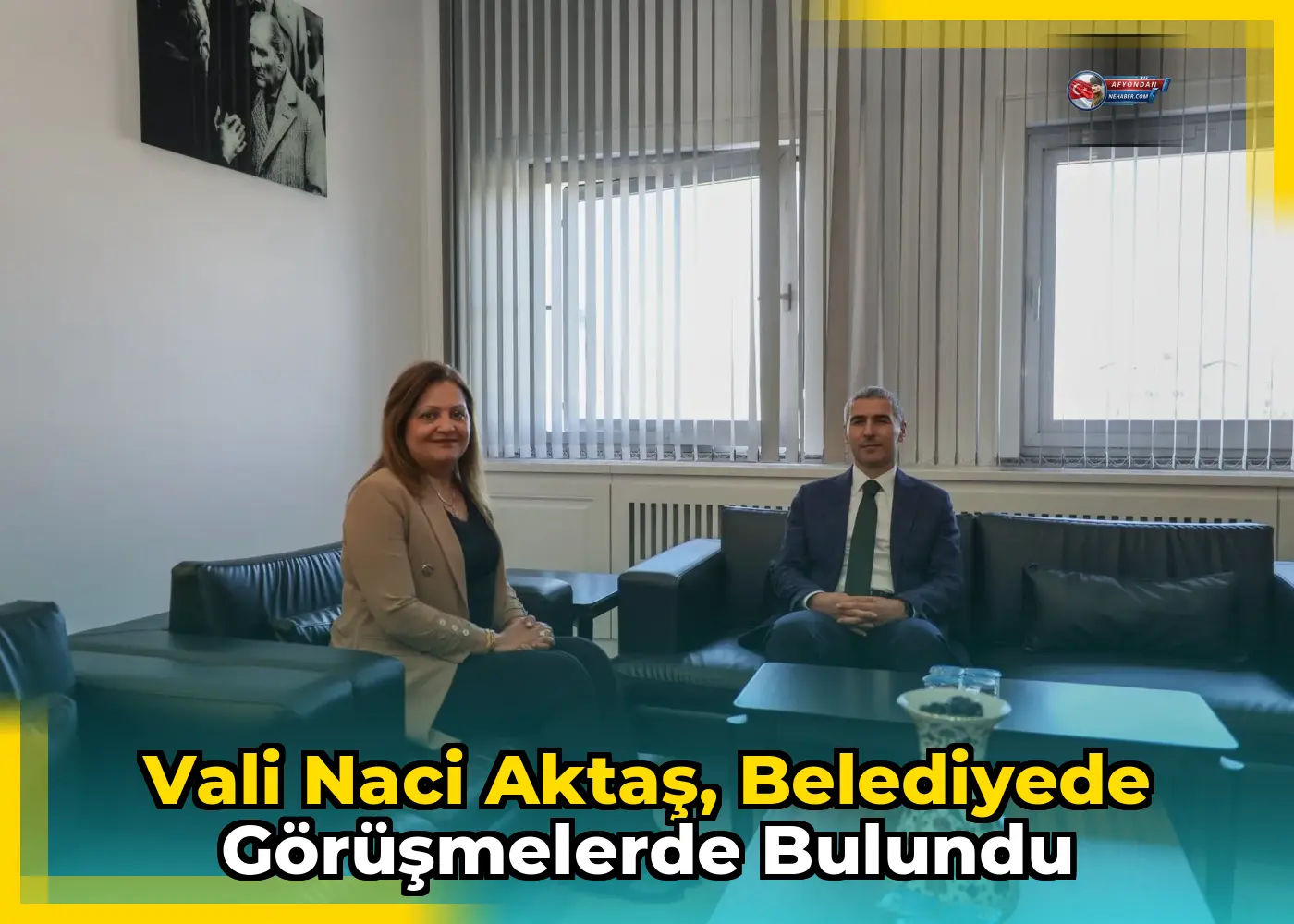 Vali Naci Aktaş, belediyede görüşmelerde bulundu
