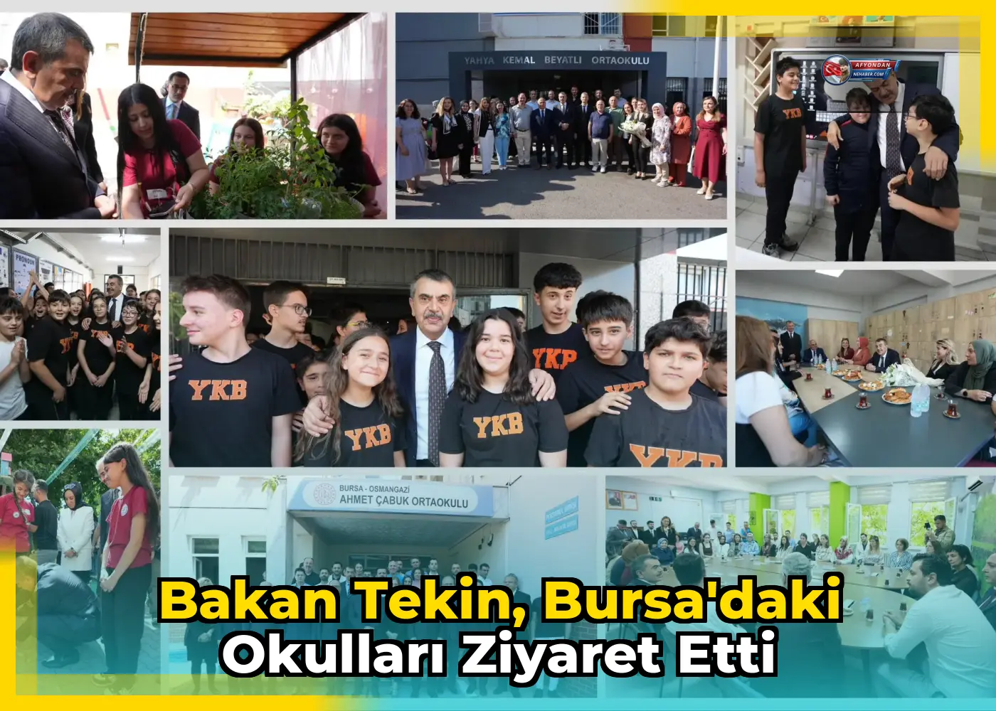 Bakan Tekin, Bursa'daki Okulları Ziyaret Etti