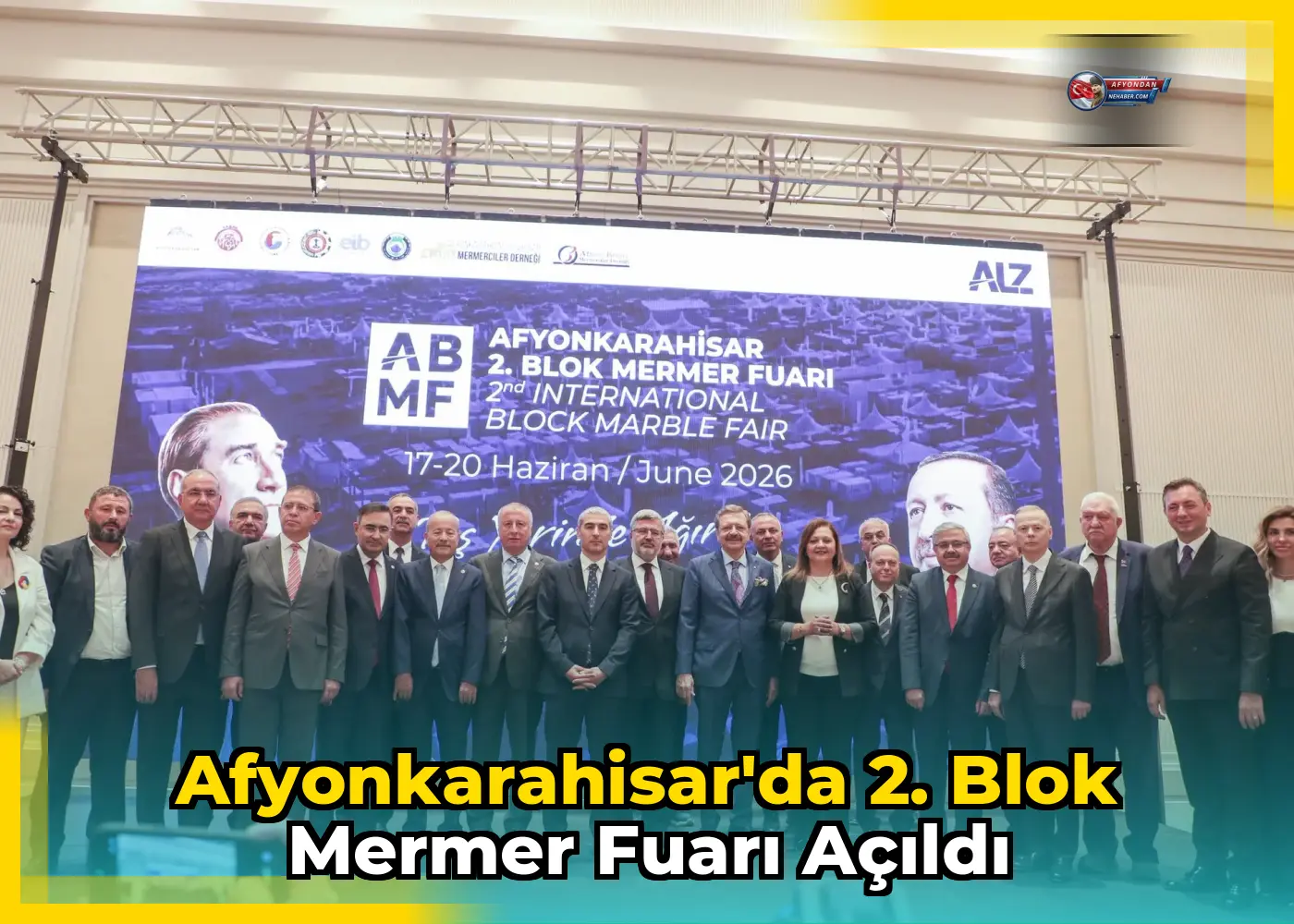 Afyonkarahisar'da 2. Blok Mermer Fuarı Açıldı