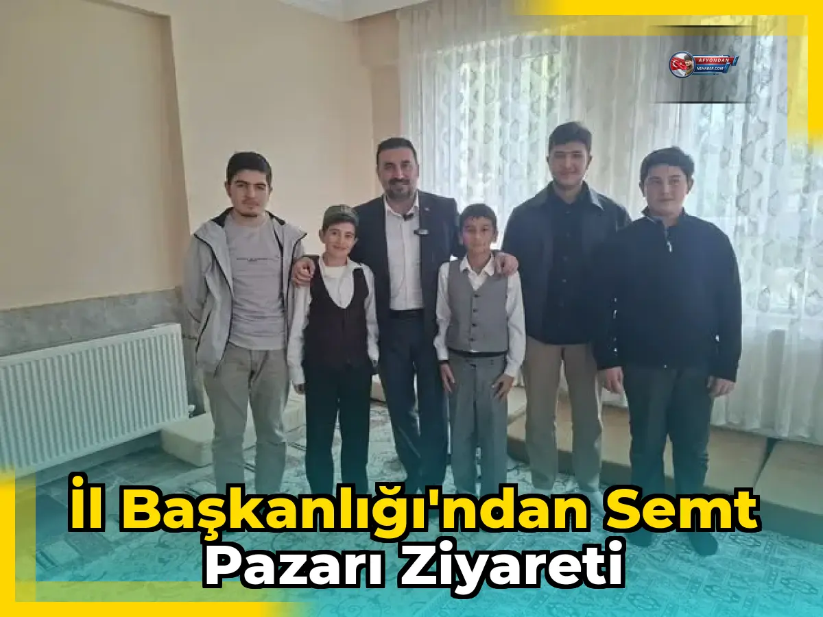 İl Başkanlığı'ndan Semt Pazarı Ziyareti