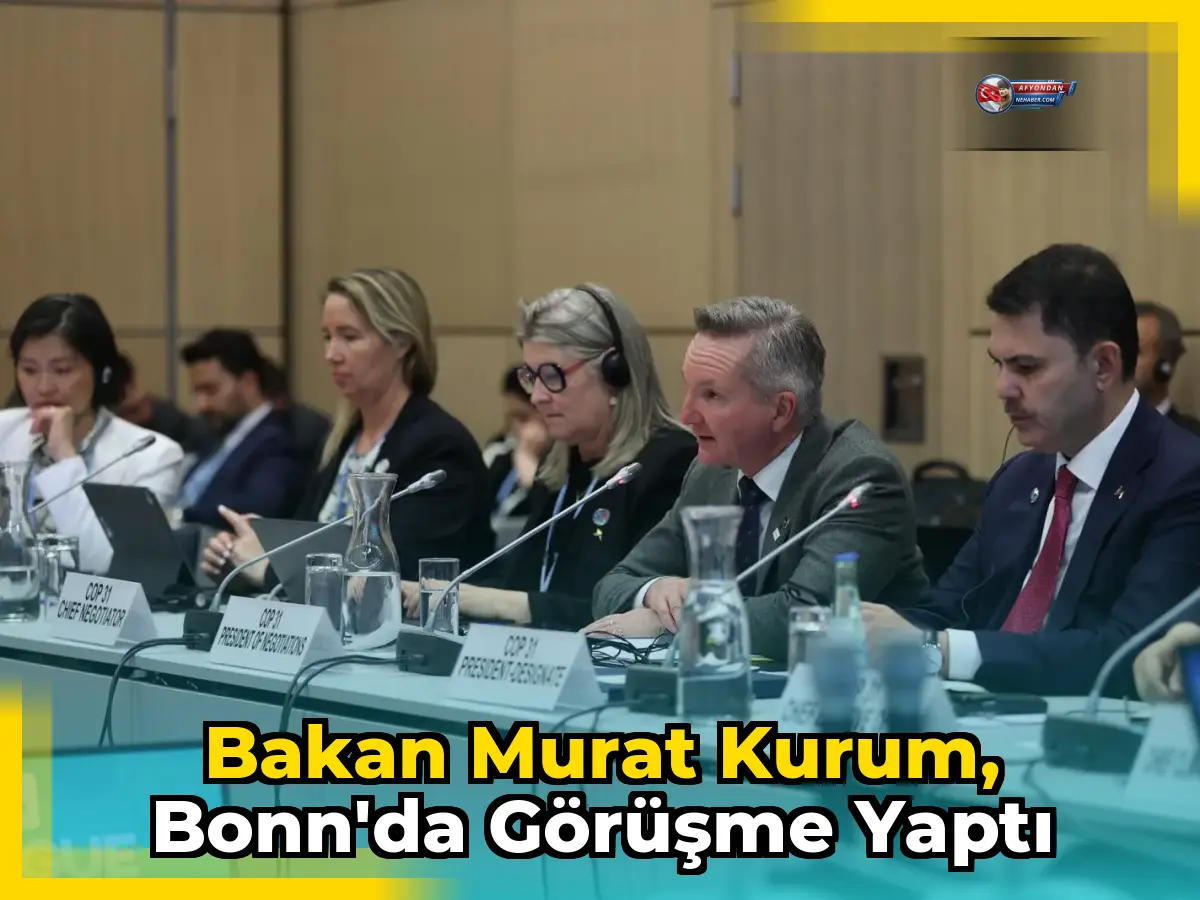 Bakan Murat Kurum, Bonn'da görüşme yaptı