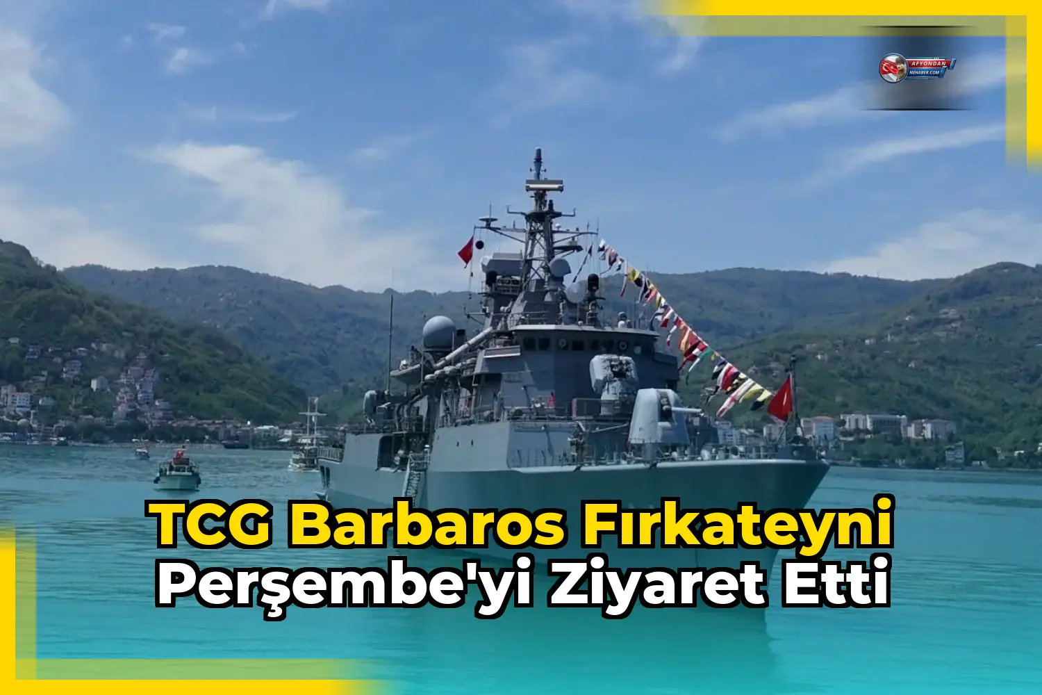 TCG Barbaros Fırkateyni Perşembe'yi Ziyaret Etti