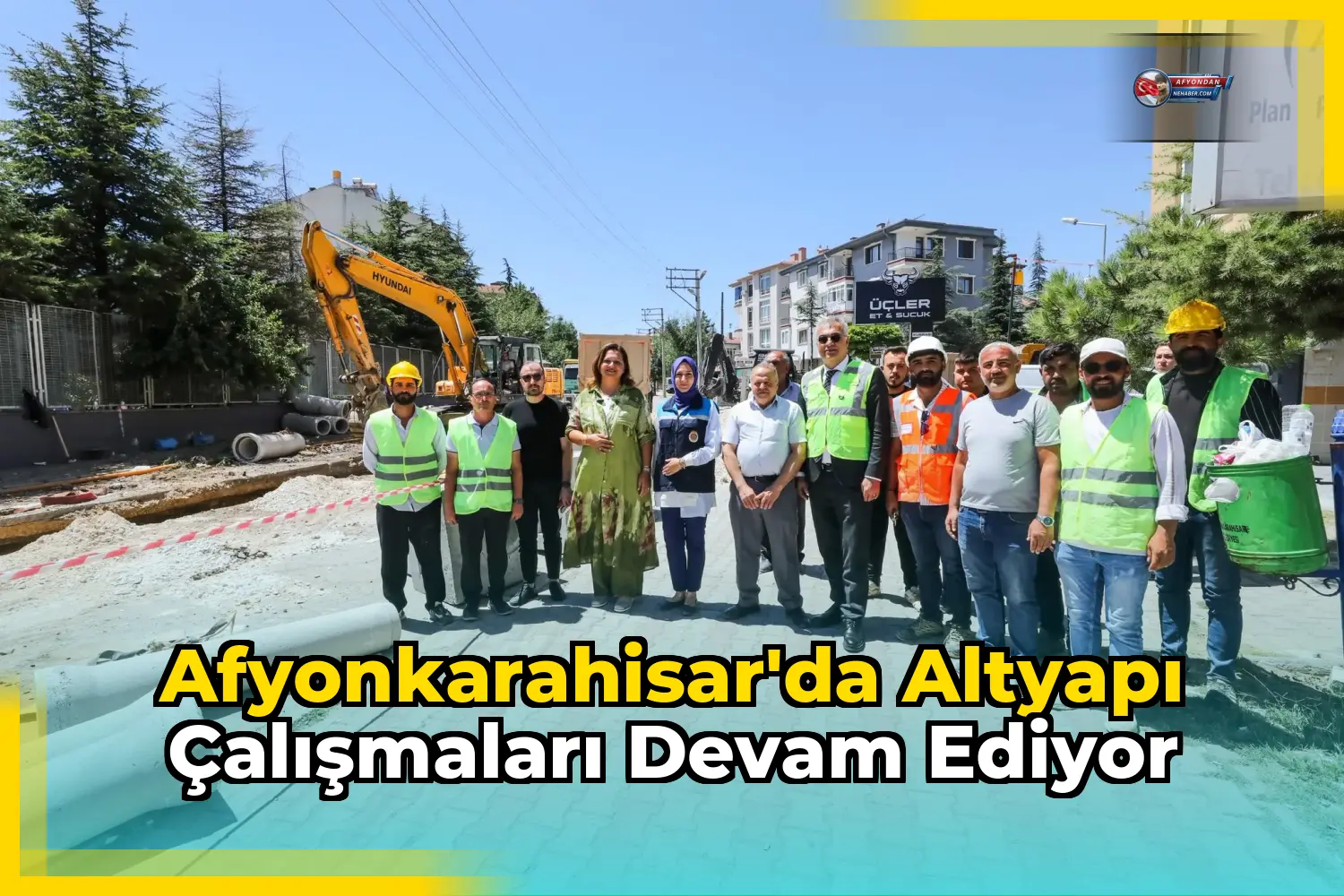 Afyonkarahisar'da altyapı çalışmaları devam ediyor