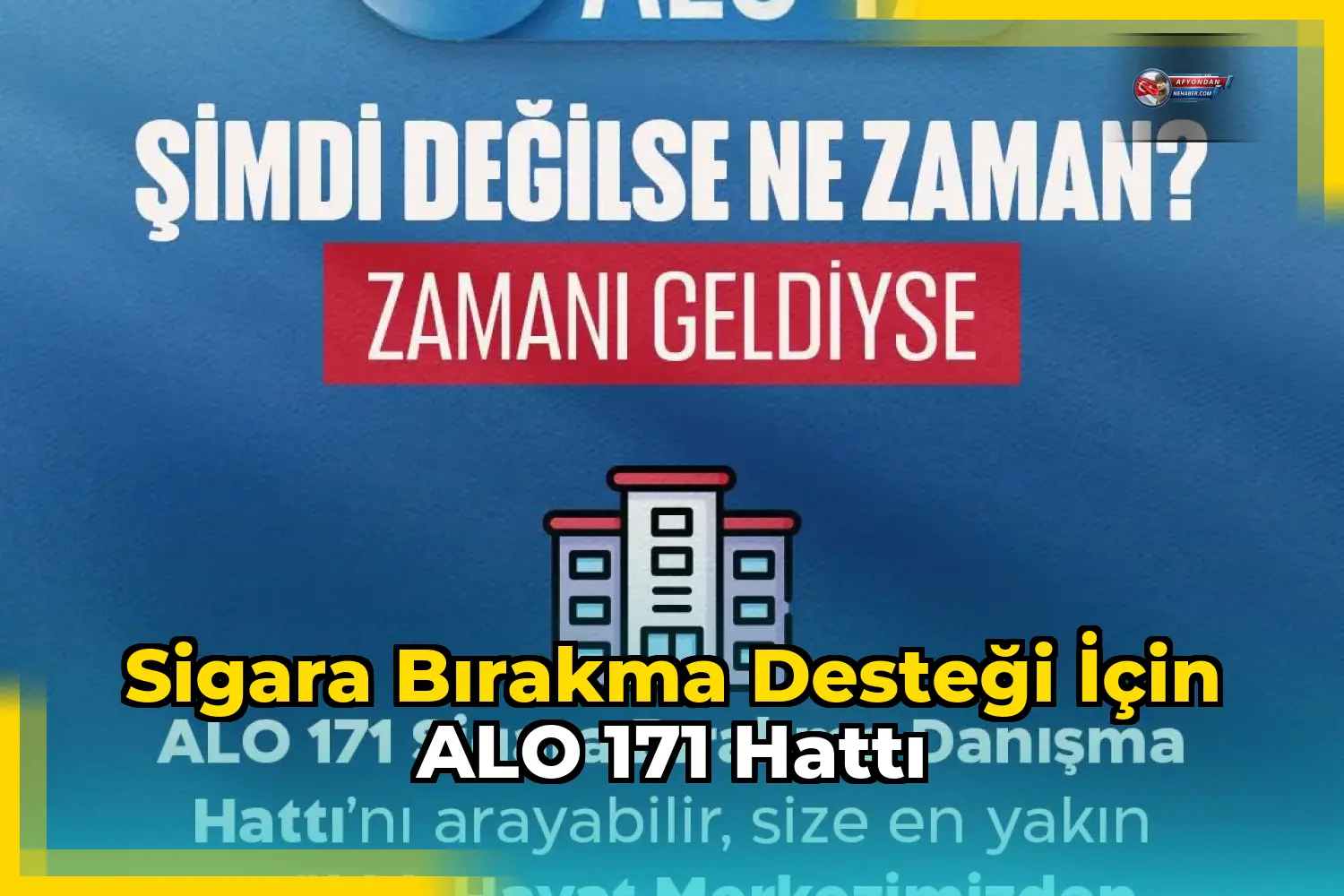 Sigara bırakma desteği için ALO 171 hattı