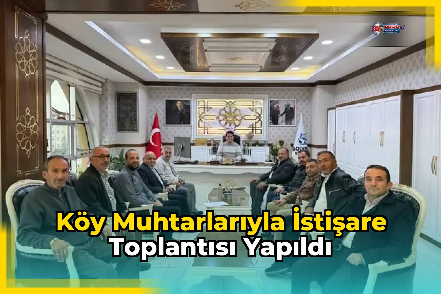 Köy Muhtarlarıyla İstişare Toplantısı Yapıldı