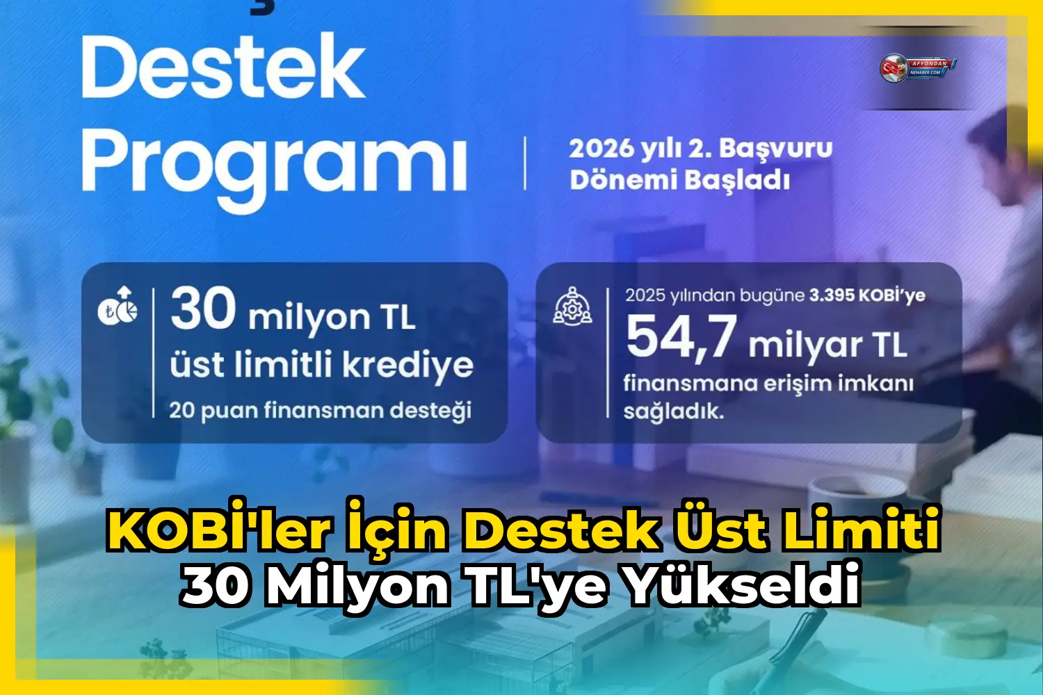 KOBİ'ler için destek üst limiti 30 milyon TL'ye yükseldi