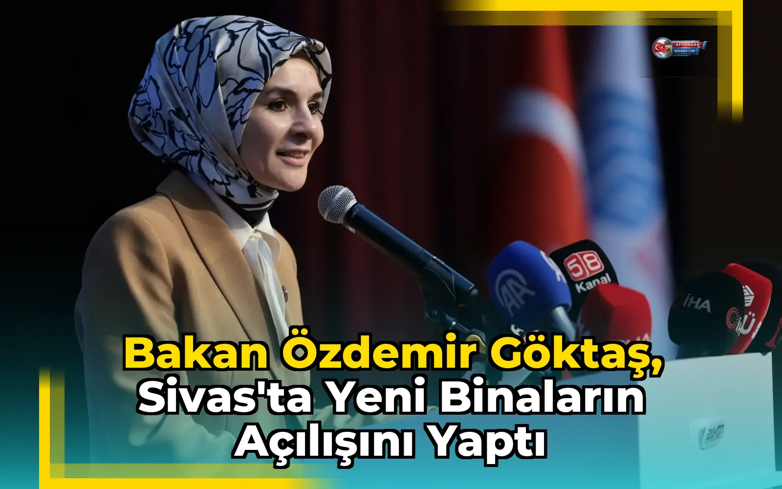 Bakan Özdemir Göktaş, Sivas'ta yeni binaların açılışını yaptı