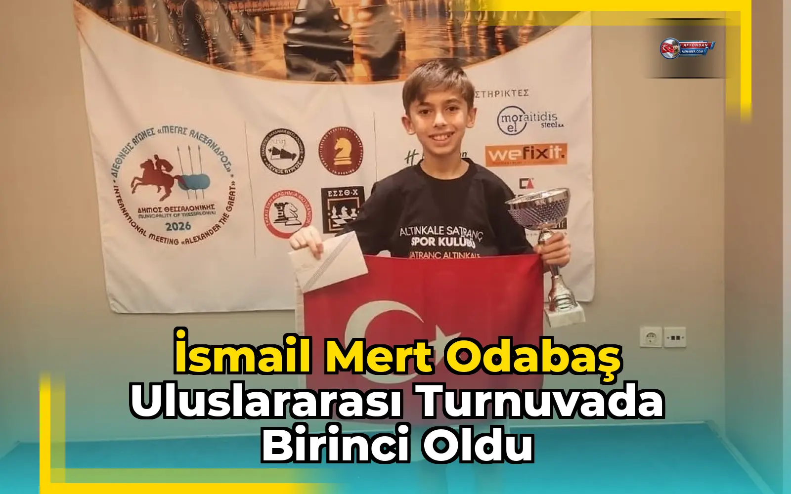 İsmail Mert Odabaş Uluslararası Turnuvada Birinci Oldu